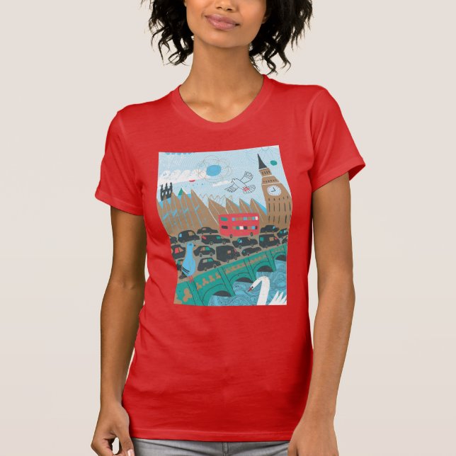 Camiseta Cena da cidade de Reino Unido (Frente)