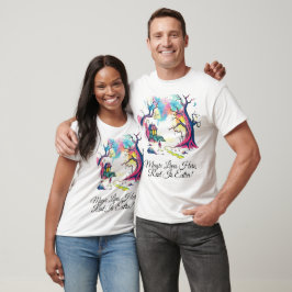 Camiseta Cena da Floresta de Fantasia Mágica