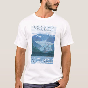 Camiseta Cena da geleira - Valdez, Alaska