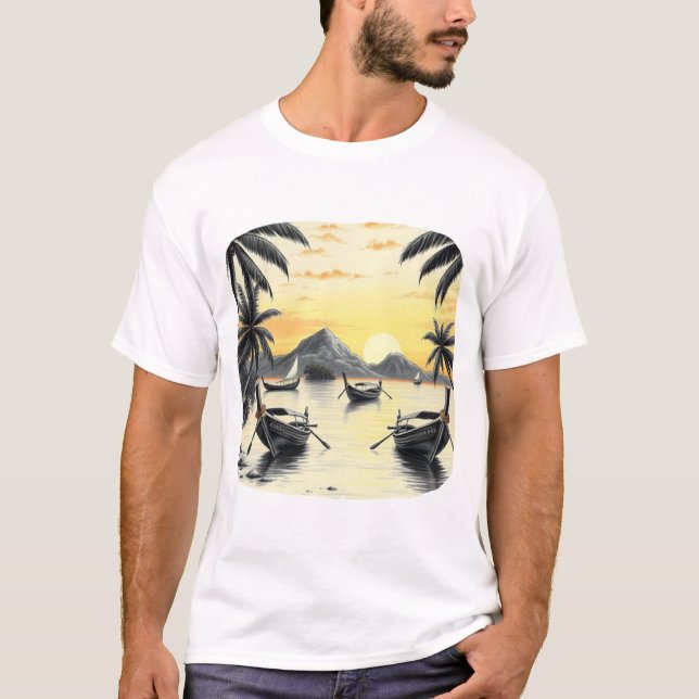 Camiseta Cena da Ilha da Tailândia (Frente)