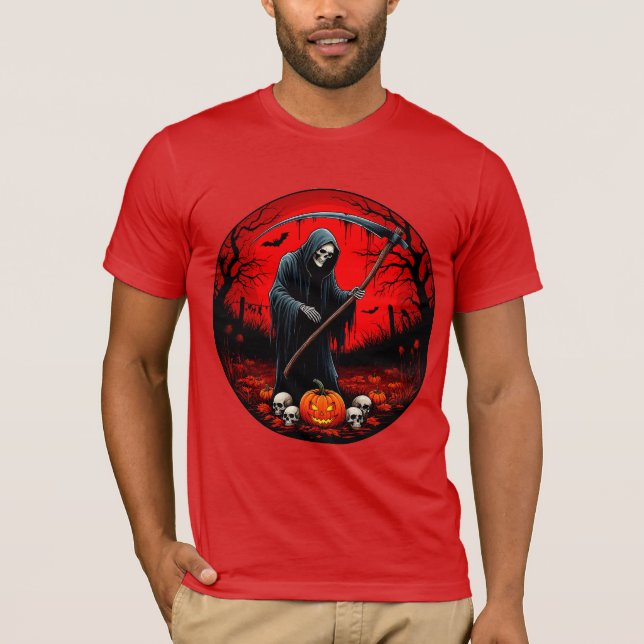 Camiseta Cena da Morte com Fundo Vermelho (Frente)