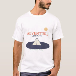 Camiseta Cena da Natureza Moderna Aventura Espera
