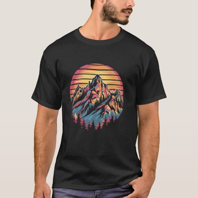 Camiseta Cena da Noite da Floresta com Lua Cheia (Frente)