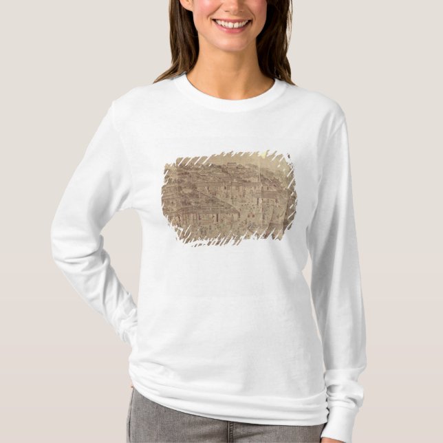 Camiseta Cena da rua, chinês, dinastia de Ming (Frente)