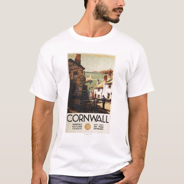 Camiseta Cena da rua com os dois homens que trabalham a (Frente)