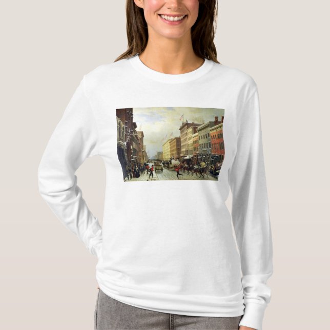 Camiseta Cena da rua em New York (Frente)