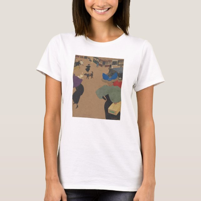 Camiseta Cena da rua em Paris (Frente)