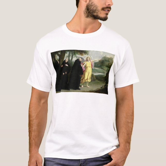Camiseta Cena da vida de St. Benedict (Frente)