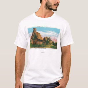 Camiseta Cena da vila dos pioneiros no parque do rio da