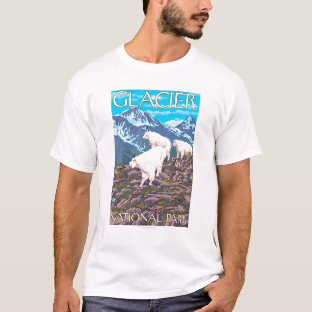 Camiseta Cena das cabras de montanha - parque nacional de (Frente)