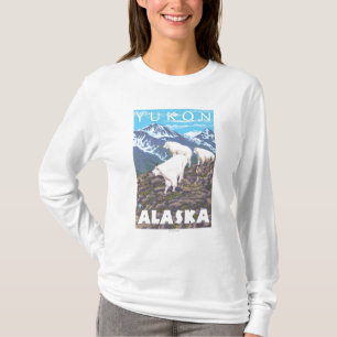 Camiseta Cena das cabras de montanha - Yukon, Alaska