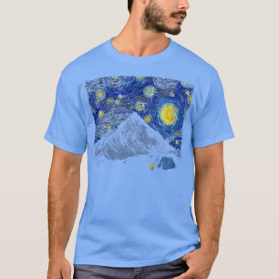 Camiseta Cena de acampamento Starry Night