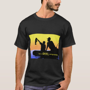 Camiseta Cena de avô legal pescando