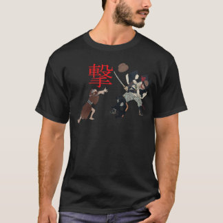 Camiseta Cena de Batalha Japonesa – Samurai Vintage