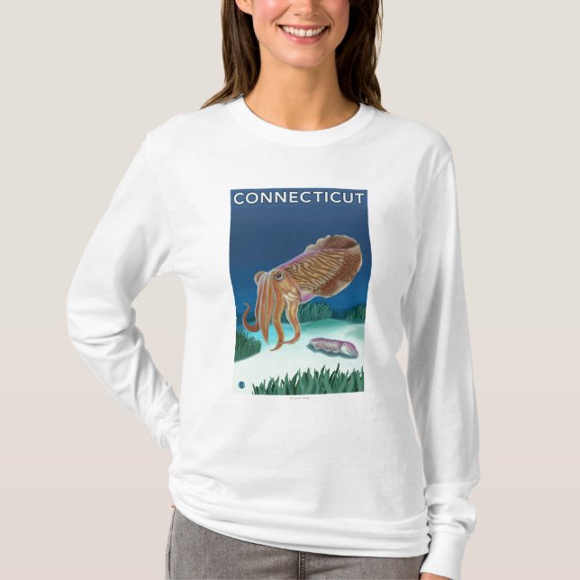 Camiseta Cena de ConnecticutCuttlefish (Frente)