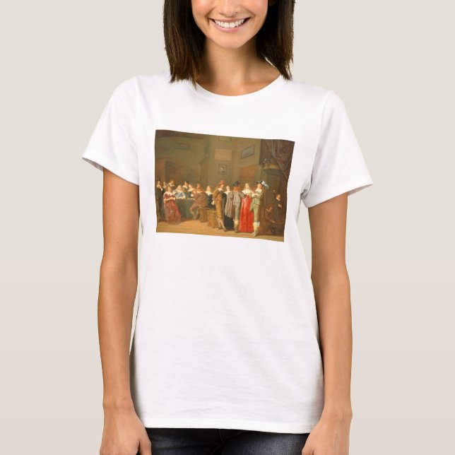 Camiseta Cena de cortejo, 1644 (óleo em canvas) (Frente)