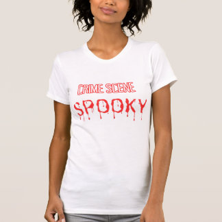 Camiseta Cena de crime no halloween...