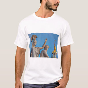 Camiseta Cena de estátua grega antiga.