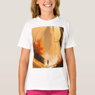 Camiseta cena de fantasia com profundidade atmosférica