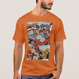 Camiseta Cena de histórias em quadrinhos Onomatopoeia Pleth