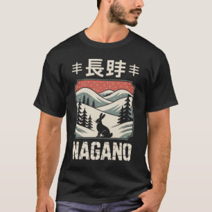 Camiseta Cena de inverno de Nagano no Japão