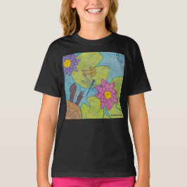 Camiseta Cena de Lagoa (vívida) - T-Shirt Básica Feminina