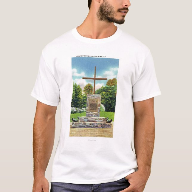 Camiseta Cena de Marquês de Montcalm Monumento (Frente)