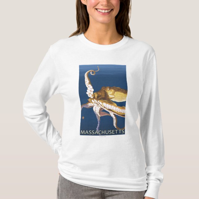 Camiseta Cena de MassachusettsOctopus (Frente)