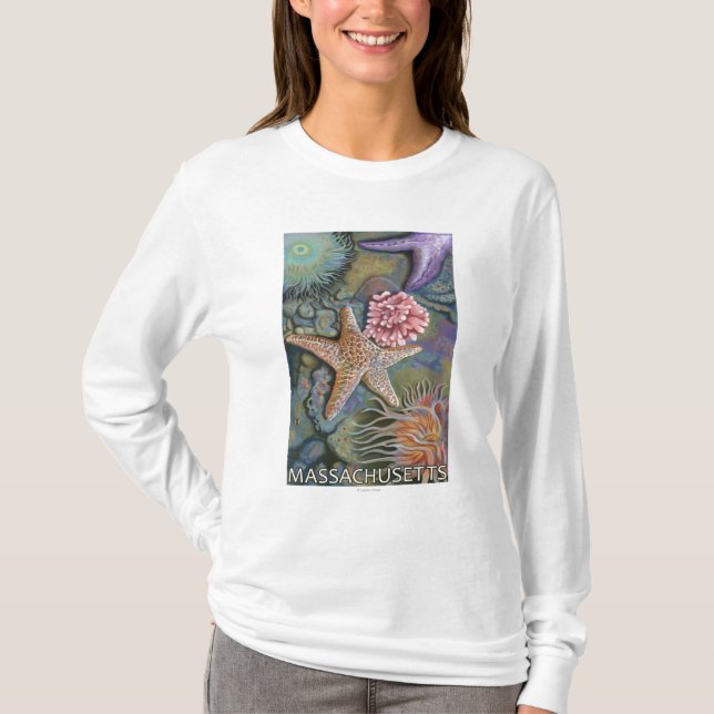Camiseta Cena de MassachusettsTidepool (Frente)