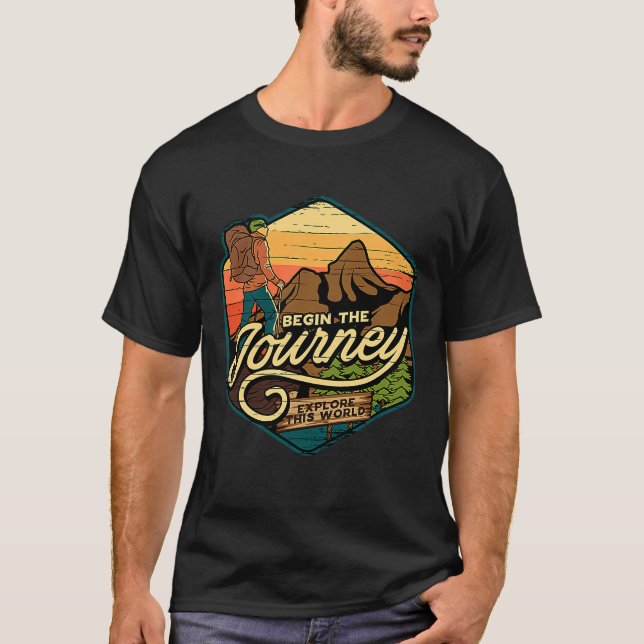 Camiseta Cena de Montanha e Floresta 110 (Frente)