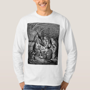 Camiseta Cena de Natal Ilustrada