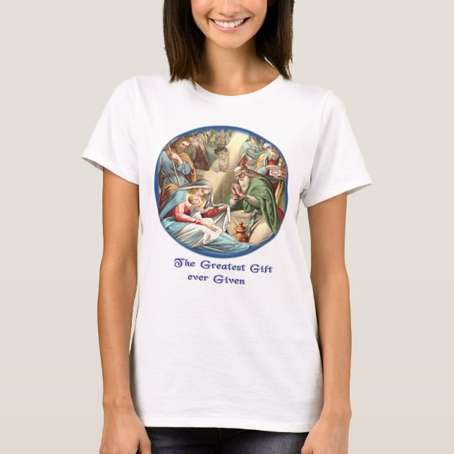 Camiseta Cena de Natividade (Frente)