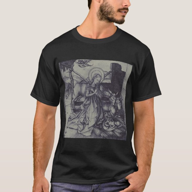 Camiseta Cena de Natividade Antiga og Jesus Cristo (Frente)