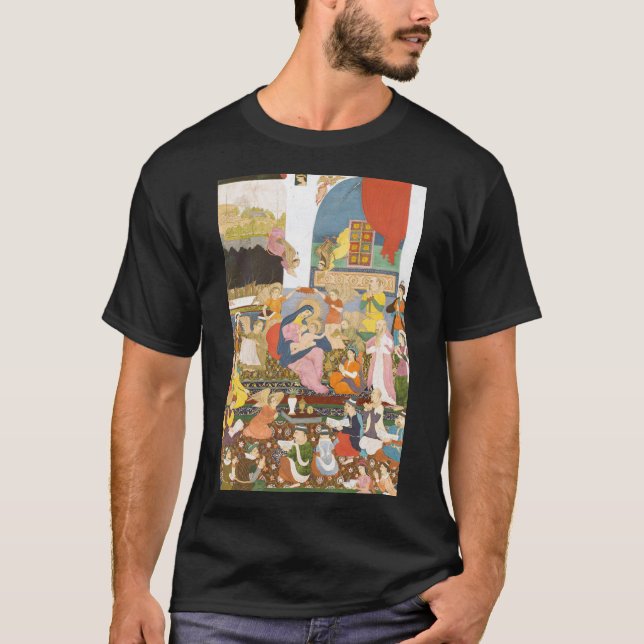 Camiseta Cena de natividade no estilo índio (Frente)