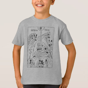 Camiseta Cena de Natividade Ortodoxa Mínima