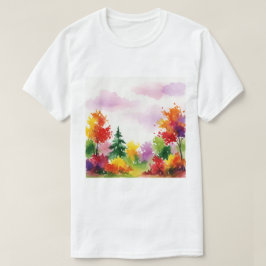 Camiseta Cena de outono colorida