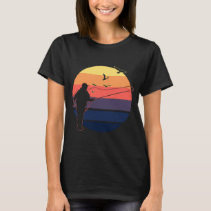 Camiseta Cena de pesca vintage atemporal design