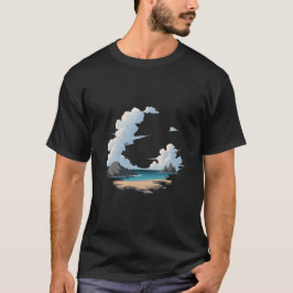 Camiseta Cena de Praia na Ilha
