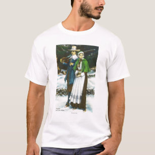 Camiseta Cena de Priscilla e de John Alden