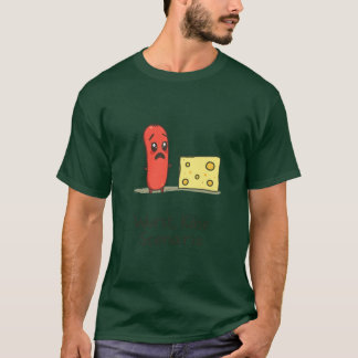 Camiseta Cena de Queijo Wurst Cenário Engraçado Trocadilho
