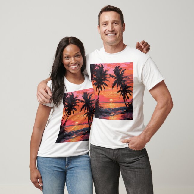 Camiseta Cena de Serenidade Sunset (Unissex)