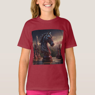 Camiseta Cena de Xadrez Fantasia - Cavalo
