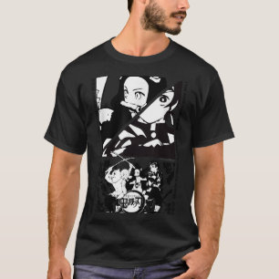 Camiseta Cena Dinâmica de Caracteres da Camada de Demônio d