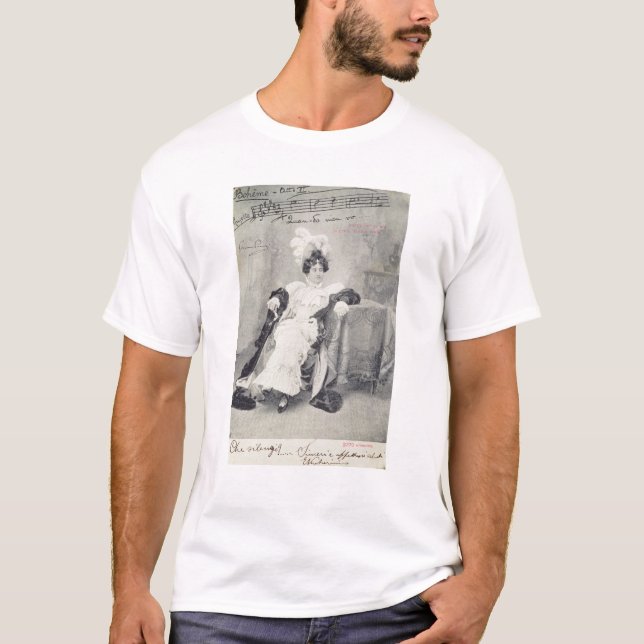 Camiseta Cena do ato II La Boheme da ópera ' (Frente)