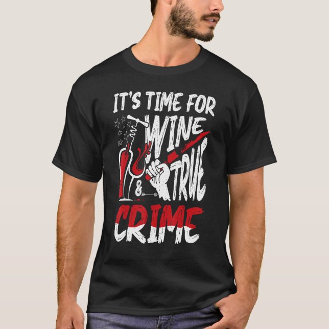 Camiseta Cena do Crime e Assassino em Série Tempo de Merch  (Frente)