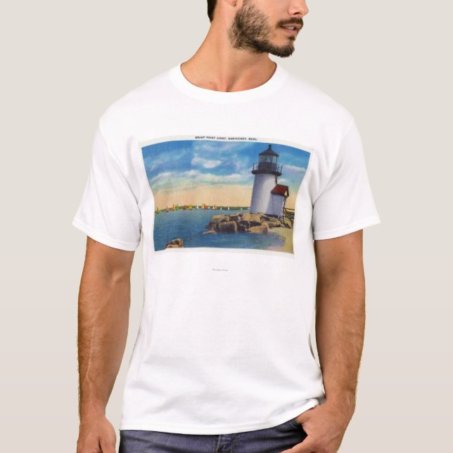 Camiseta Cena do farol do ponto de Brant (Frente)