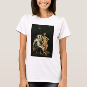 Camiseta Cena do inferno: detalhe que mostra Hades e