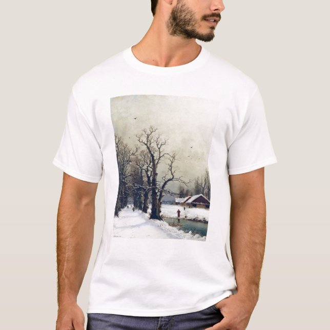 Camiseta Cena do inverno, século XIX (Frente)
