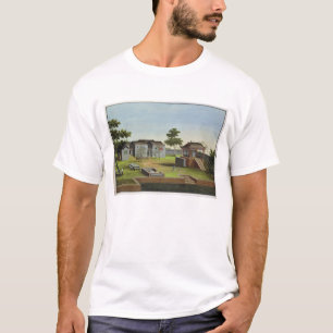 Camiseta Cena do jardim, c.1820-40 (w/c no papel) 3