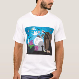 Camiseta Cena do Monstro das Halloween